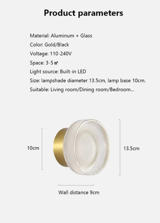 Cosmo - Spanish Designer Creative Glass LED Wall Lamp