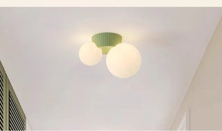 Puerto - Retro Modern Double Head Round Ball Ceiling Light