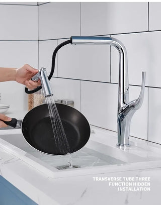 Gilles - Pull Out Modern Water Filter Crane Single Handle Mixer Kitchen Tap
