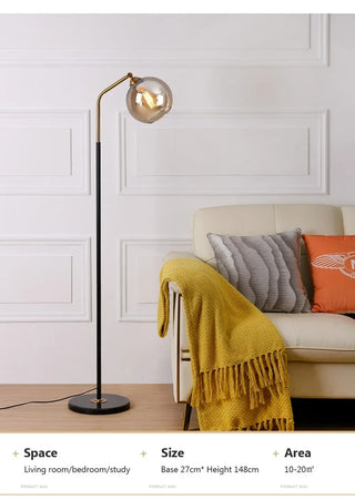 Jeanette - Modern Glass Orb Table Lamp