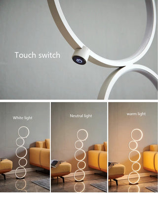 Lyon - LED Multi Tier Circle Floor Lamp