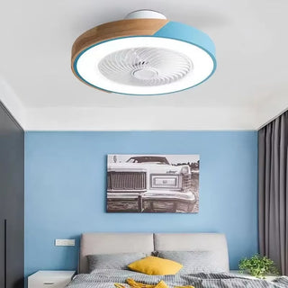 Kitara - LED Round Nordic Modern Smart Ceiling Fan with LED Light