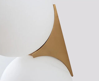 Eyre - Modern Minimalist White Milk Shade Circular Glass Ball Wall Light