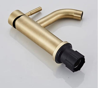 Penna - Gold Brass Hot/Cold Mixer Basin Tap