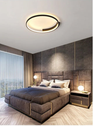 Nirgua - Modern Flush Mount Circular Rimmed Ceiling Light