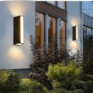 Aerona - Modern Long Outdoor Entrance Wall Light