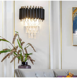 Lacey - Crystal Tiered Modern Glass Wall Light Chandelier