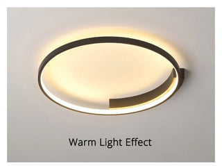 Nirgua - Modern Flush Mount Circular Rimmed Ceiling Light