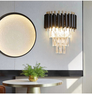 Lacey - Crystal Tiered Modern Glass Wall Light Chandelier