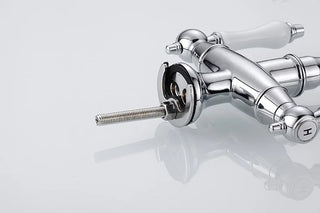 Kain - Dual Handle Antique Brass Kitchen Tap