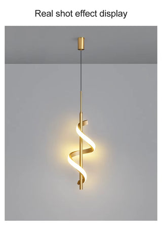 Lira - Modern LED Spiral LED Round Ceiling Light
