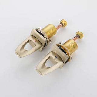 Narine - Modern 5 Piece Bathtub Tap Set with Pull Out Shower Spray