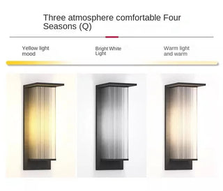 Rhosyn - Modern Simple Outdoor Waterproof Solar Wall Lights