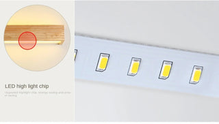 Antoine - Wooden Scandinavian Wall Lighting Fixtures