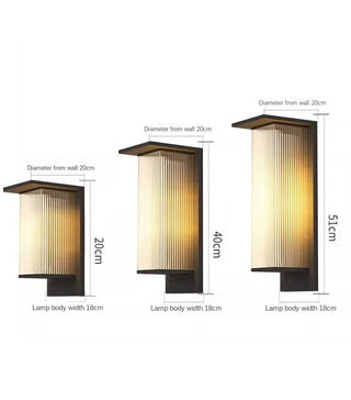 Rhosyn - Modern Simple Outdoor Waterproof Solar Wall Lights