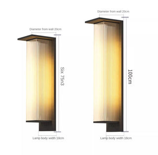 Rhosyn - Modern Simple Outdoor Waterproof Solar Wall Lights