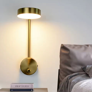 Katheryn - Gold Round Adjustable Wall Light