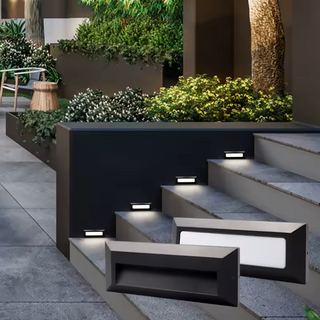 Emrique - Flush-Mount Outdoor Rectangle LED Wall Light