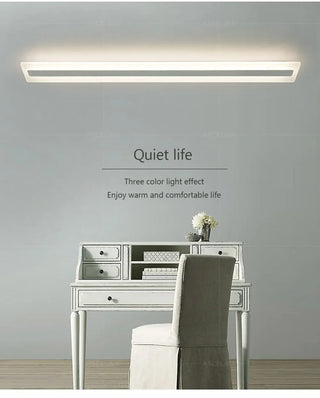 Gabiley - Wooden LED Modern Rectangular Ceiling Light Bar