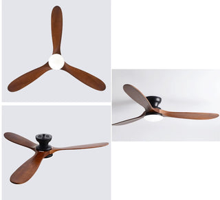 Belisario - 42/52Inch 3 Blade Brown Ceiling Fan with LED Light