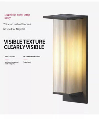 Rhosyn - Modern Simple Outdoor Waterproof Solar Wall Lights