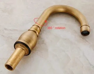 Karon - Antique Double Handle Hot/Cold Mixer Basin Tap