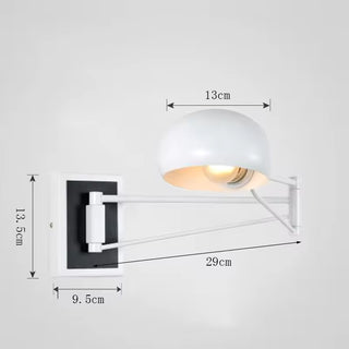 Marielle - Modern LED Nordic Foldable with Switch Long Arm Wall Light
