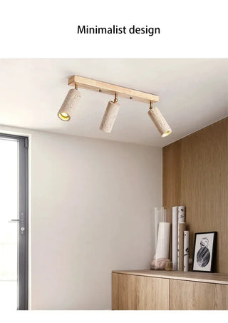Sanare - Modern Semi-Flush Frame Multi Stone Shade Ceiling Light