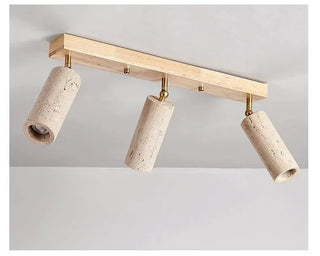 Sanare - Modern Semi-Flush Frame Multi Stone Shade Ceiling Light