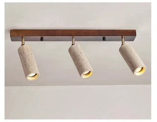 Sanare - Modern Semi-Flush Frame Multi Stone Shade Ceiling Light