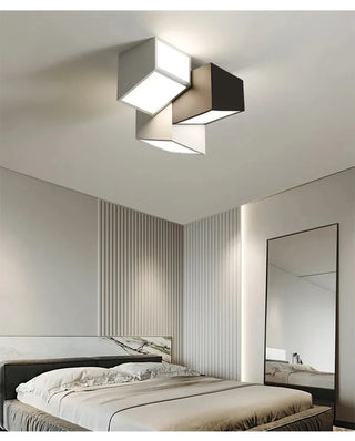 Dushanbe - Minimalist Honeycomb Black & White Combination Ceiling Light