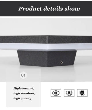 Llewella - Outdoor LED Rectangle/Round Modern Wall Light