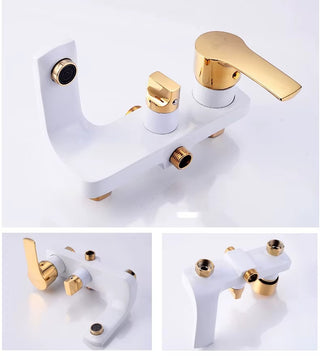 Sandrine - Modern Brass Bathroom Shower Set with Rainfall Shower Head and Hand Shower