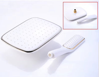 Sandrine - Modern Brass Bathroom Shower Set with Rainfall Shower Head and Hand Shower