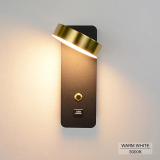 Dorie - LED Wall Reading Light With USB Charger