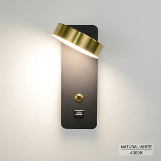 Dorie - LED Wall Reading Light With USB Charger
