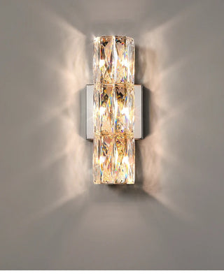 Rosalyn - Modern Luxury Crystal Patterned Glass Up Down Wall Light