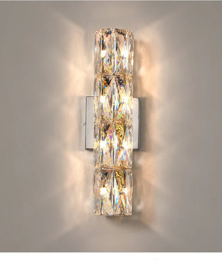 Rosalyn - Modern Luxury Crystal Patterned Glass Up Down Wall Light