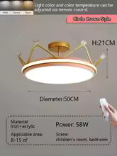 Reya - Children's Room Crown Bedroom LED Ceiling Light