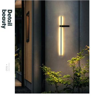 Hazy - Modern Outdoor Wall Light Bar Waterproof IP54