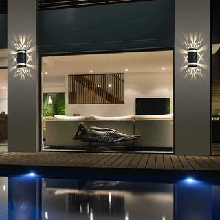 Nelda - Solar Waterproof  Courtyard Projection  Up/Down Wall Light