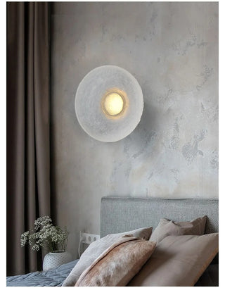 Bellamy - Postmodern Round Transparent Dish Glass Wall Light