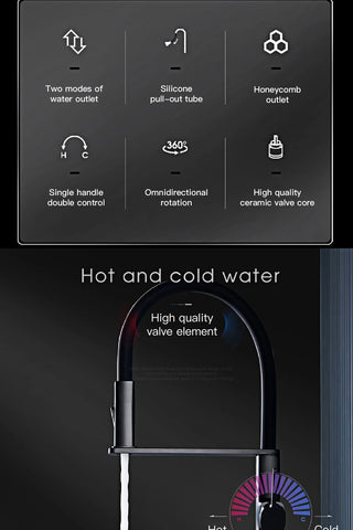 Angelyn - Magnetic Dual Function Single Handle Hot/Cold Tap