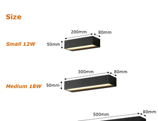 Heulwen - Modern Outdoor Wall Light Bar IP65
