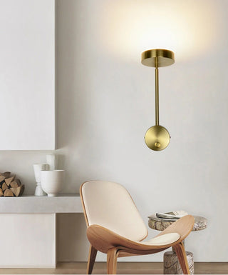 Katheryn - Gold Round Adjustable Wall Light