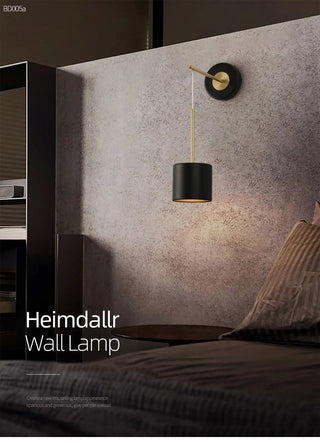 Trena - Acrylic Hanging Round Gold Modern Wall Light