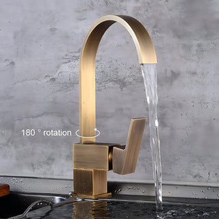 Saunders - Kitchen Brass Sink Tap 360 Rotate