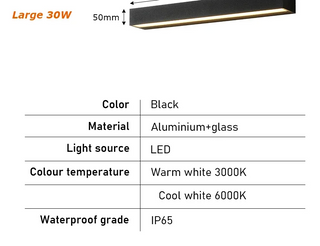 Heulwen - Modern Outdoor Wall Light Bar IP65