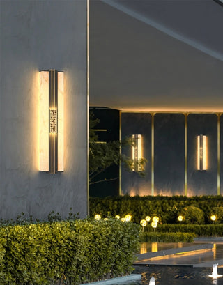 Jaspar - Marble Style Outdoor LED Wall Light Bar