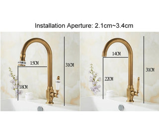 Julien - Antique Single Cold Water Kitchen Sink Tap